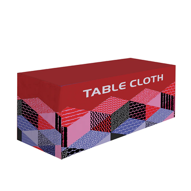 Premium Fitted Table Cover (Full-Color Dye Sublimation, Full Bleed)