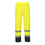 H444 - Hi-Vis Classic Contrast Rain Pants Yellow/Black