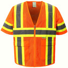 M7138-ILB Class III Safety Vest Safety Orange