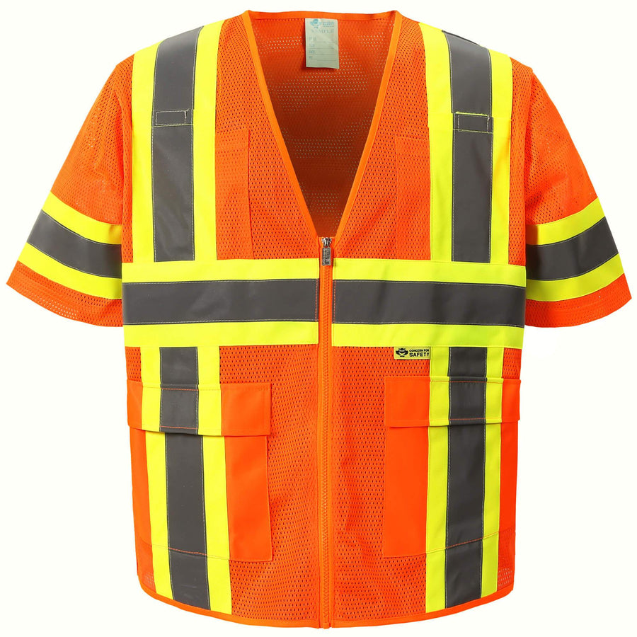 M7138-Griffith Class III Safety Vest Safety Orange