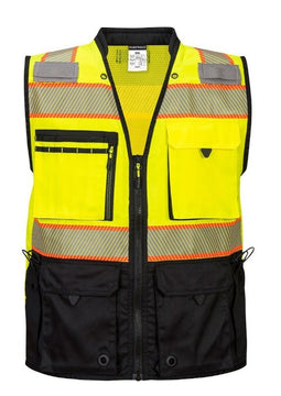 US375 Pro Surveyors Vest Black Bottom